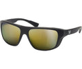 Vortex Optics Jackal Sunglasses | UV Protection, Polarized, Ballistic Rated | Unconditional, Unlimited Warranty (Black Frame - Amber Lens/Gold Mirror)