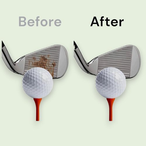 Elevate & Co Golf Brush & Towel Set - Anti-Leak Wet Cleaning Kit with Nylon-Bristle Brush, Easy Pump System, and Absorbent Towel - Golf Accessories for Clean Clubs & Better Performance
