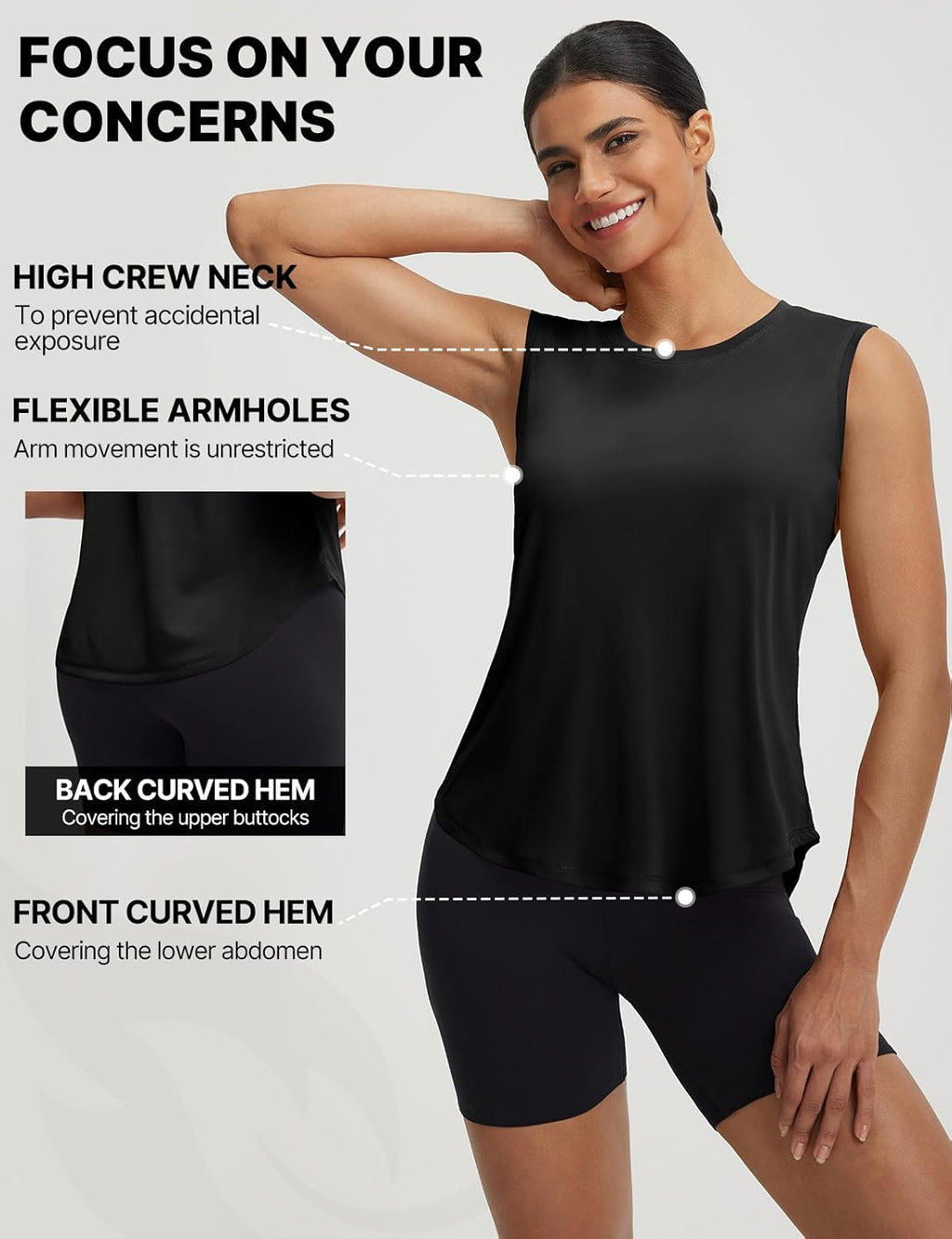 Baleaf Women's Athletic Tank Tops - Lightweight, Breathable Workout Top with UPF 50+ Protection