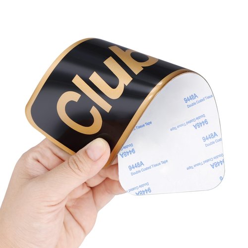 Roykaw Golf Cart Emblem, Tempo Name Plate, Golf Cart Logo Badge Emblem Compatible with Club Car Tempo Gas & Electric, OEM# 47605590001, 7.72‘’x 2.68’’