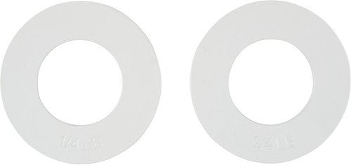 Fractional Weight Plates - 2 Each of 1/4, 1/2, 3/4, 1 lb. Total Set of 8 by Trademark Innovations (Grey, Blue, Green, & Red)