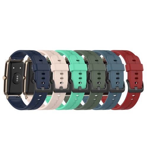 BabyValley Watch Bands Compatible for FITVII Slim Fitness Tracker, Replacement Colorful Silicone Wristband Adjustable Accessory Bands Strap for FITVII Slim Fitness Tracker Kids(6 Pack B)