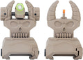 Skiennix Flip Up Sights - Durable Polymer Fiber Optic Sights for Picatinny Rails