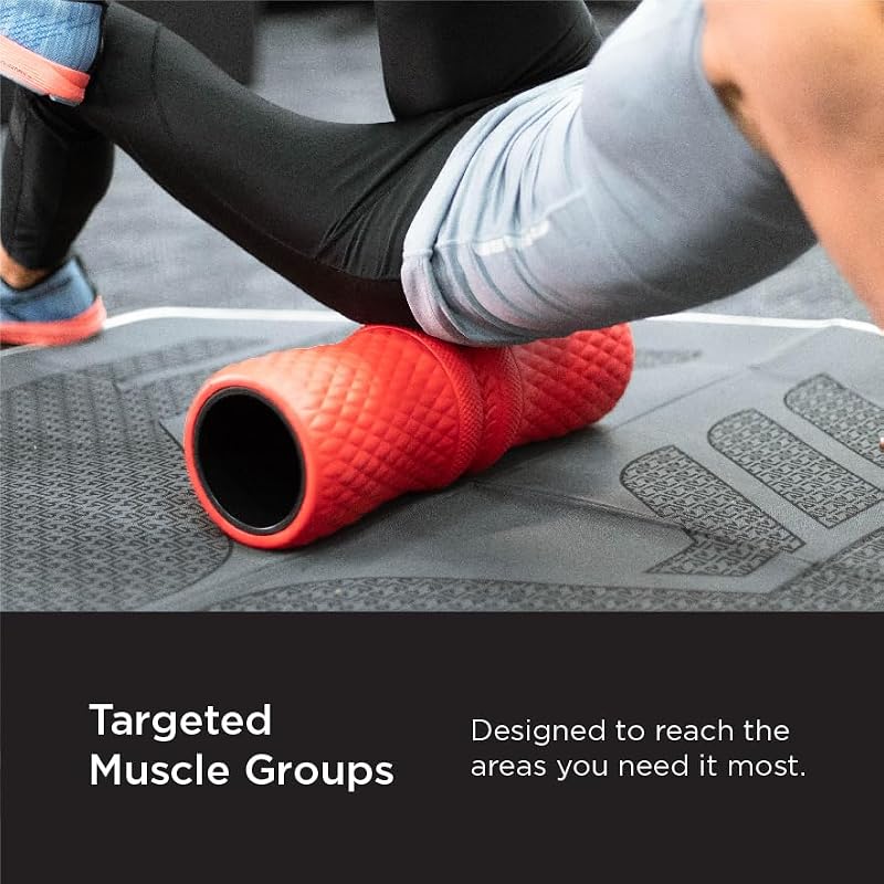 ROLL Recovery R4 Body Roller Boulder Black – Targeted Muscle Relief & Pain Management