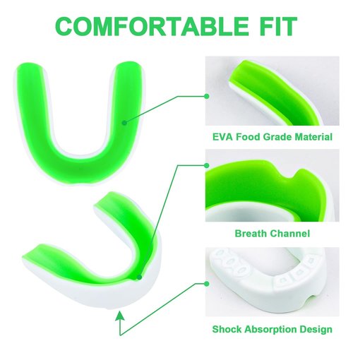 MENOLY Kids Mouth Guard - BPA Free Toddler Protection with Portable Case | Ideal for Sports Like Football, Basketball, MMA, and More