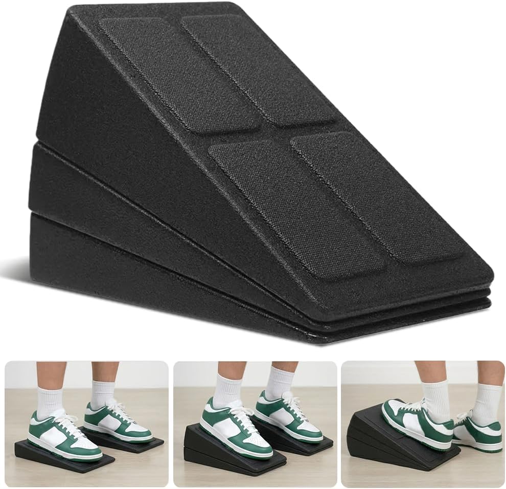 Squat Wedge Block Set - High-Density EPP Slant Board with Anti-Slip Surface | 8.5° & 17° Angles