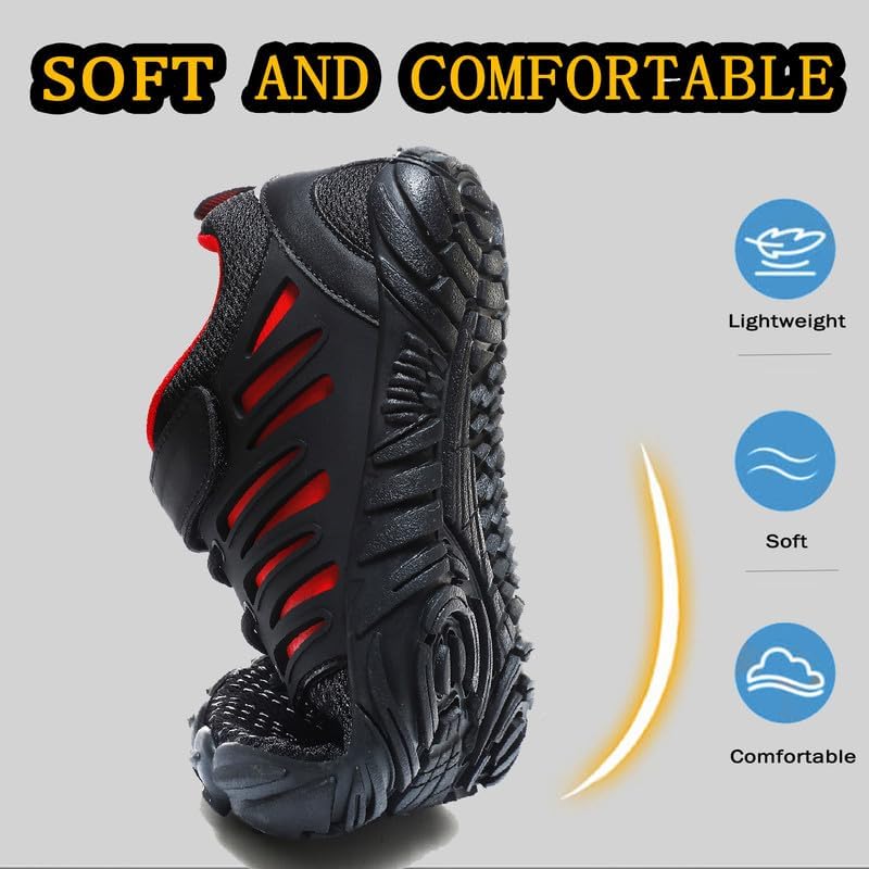 MIFAWA Barefoot Shoes Men Wide Toe Box Zero Drop Water Shoes Blue 11