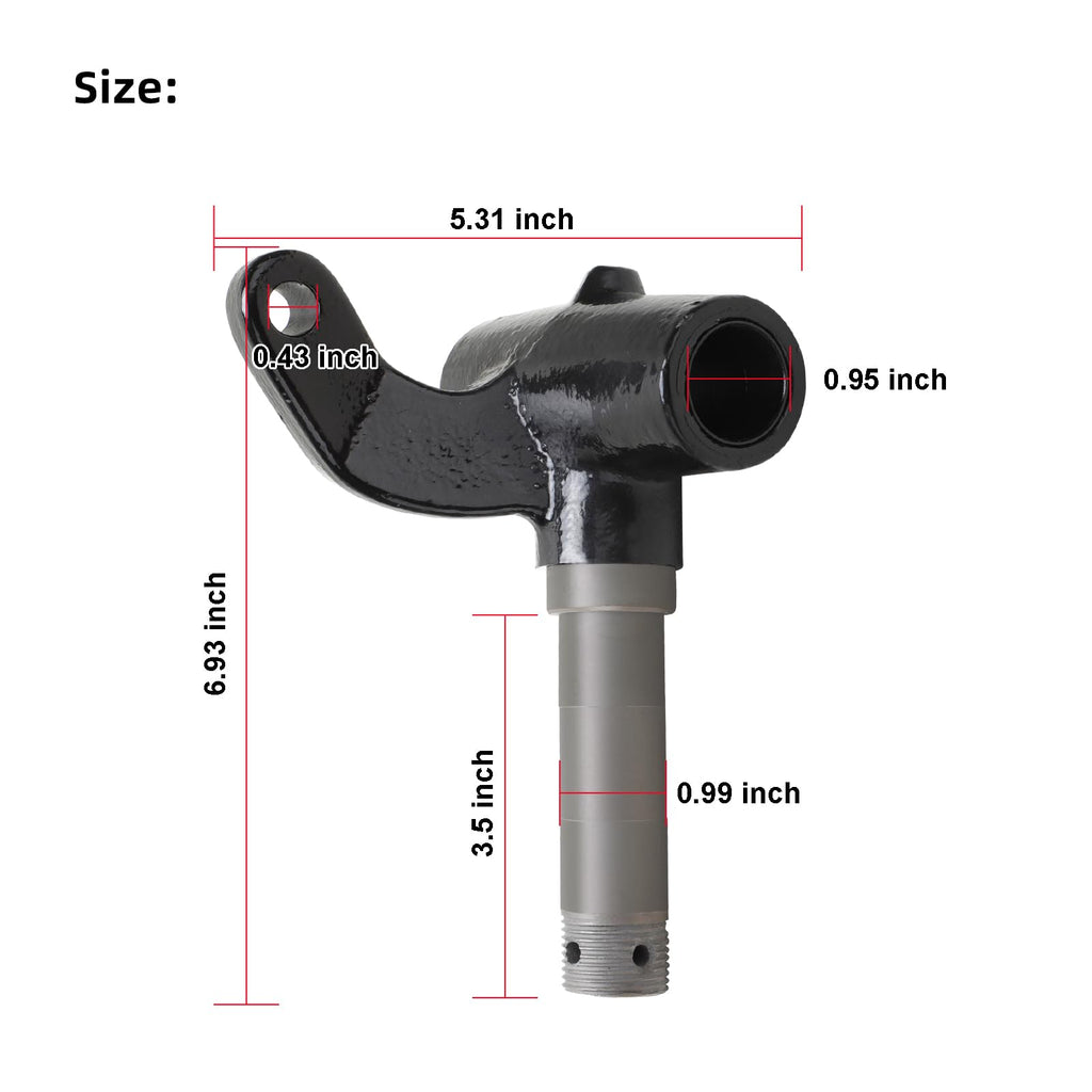Roykaw Golf Cart Driver Side Spindle for EZGO TXT 2001-up Gas & Electric Models, EZGO TXT Front Spindle Replacement, Durable Forged Steel Alloy, 1 Piece, OEM# 70673-G02, 70673G02
