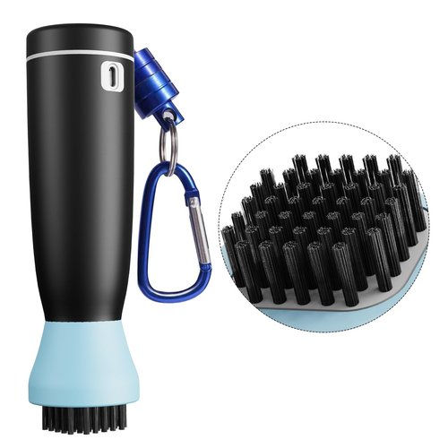 RTOCHG Golf Club Brush Cleaner with Water Spray, 45 Nylon Bristles, Magnetic Hook, 300 Shots,16.4ft Spray Range