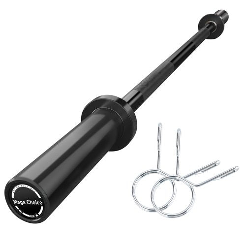 Olympic Barbell Bar for Weightlifting - 7FT Heavy Duty (1500LB/700LB), 4FT Short (500LB), 47" EZ Curl Bar - Fits 2" Standard Plates - Home Gym Strength Training