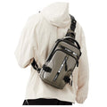 SEAFEW Mini Sling Bag for Men Women - Lightweight Crossbody Backpack, Multipurpose Shoulder Bag, Small Compact Chest Daypack for Travel Hiking Gym Sport Khaki