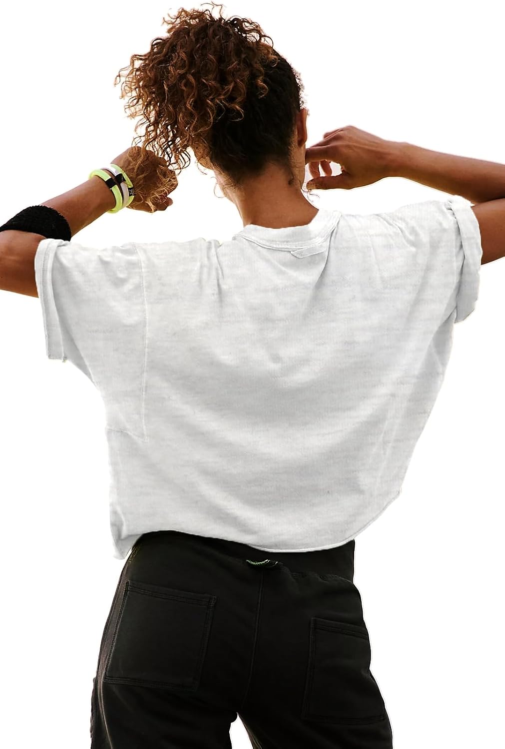 Skiennix Women's Crop Tops - Casual Short Sleeve Cotton Athletic T-Shirts for Summer | Yoga & Running