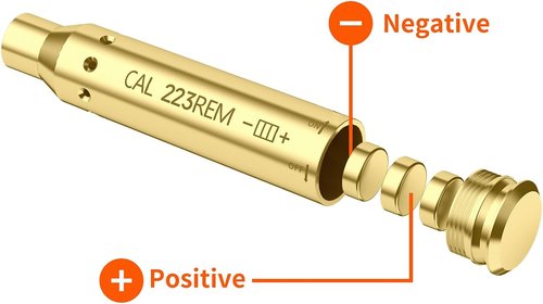 223 Green Laser Bore Sight - Precision Boresighter with On/Off Function for Hunting & Shooting