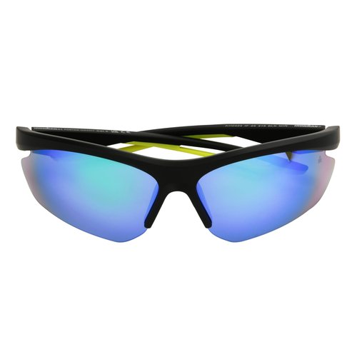 Foster Grant x Ironman Unisex Traction Blade Sunglasses, Black, 76mm
