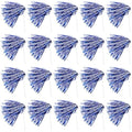 120 Pcs School Spirit Shakers Bulk White and Blue for Cheer Events