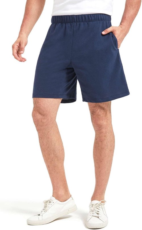 Liloak Men's Cotton Athletic Shorts - Soft Casual Knit Lounge Shorts with Pockets | Multipack of 7