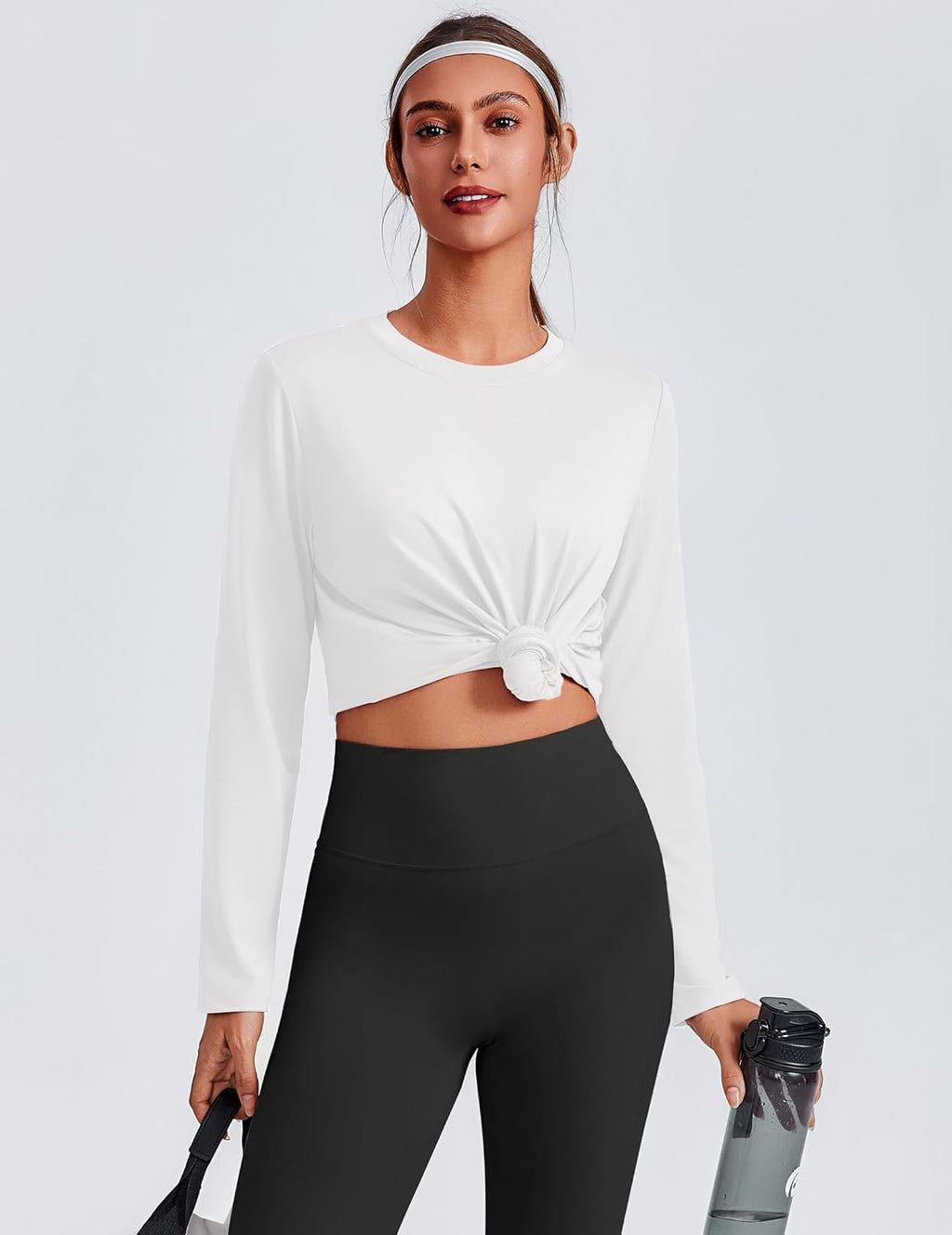 PINSPARK Long Sleeve Workout Tops for Women - Quick Dry UPF 40+ Athletic Shirt | Loose Fit for Gym & Hiking