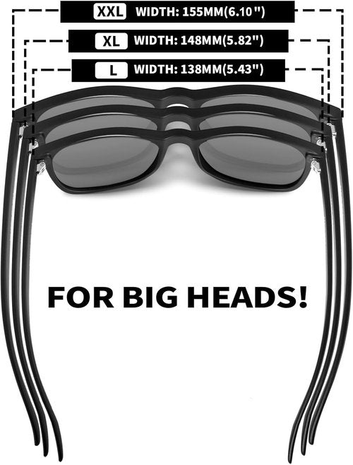 MAXJULI Polarized Sunglasses - UV Protection Rectangular Design for Men & Women | Model 8806
