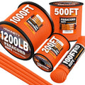 1200lb Paracord Rope - 4.4mm Nylon Camping & Utility Cord, 1000FT in Orange