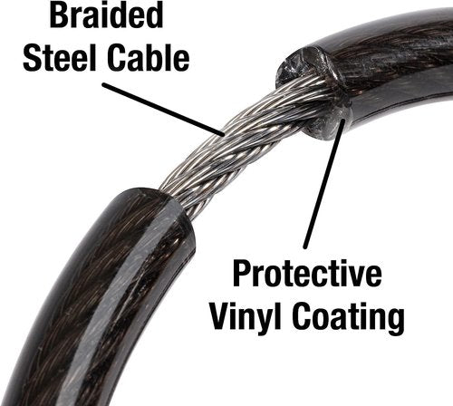 Master Lock Cable Lock - Set Your Own Combination | 6 Ft Long, Black, 8122D