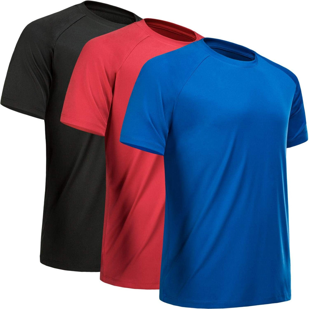 Skiennix Men's Athletic Workout Shirt - Quick Dry Short Sleeve T-Shirt for Gym | Moisture Wicking