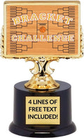 Custom Basketball Bracket Trophy - March Madness Challenge Winner Award | Personalized Engraving, 6.75” Tall