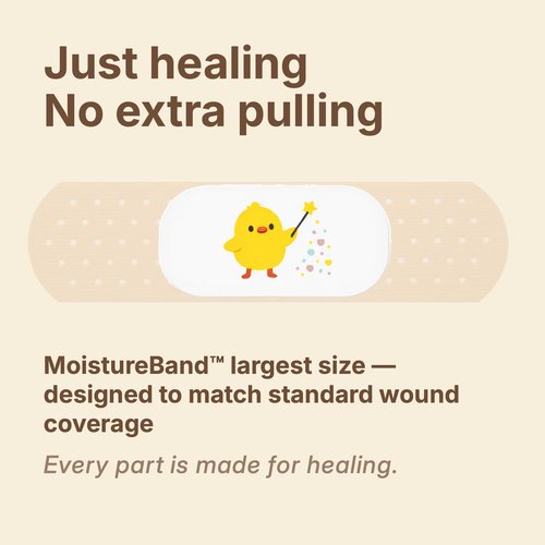 Kissprinkle MoistureBand, Fast Healing Hydrocolloid Bandages for Kids, Waterproof & Gentle on Skin (Adventure Collection, 35 Count)