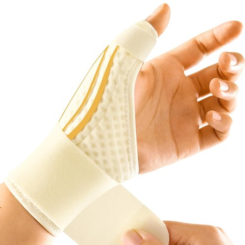 FREETOO Thumb Brace - Arthritis Pain Relief & Support | Right/Left Hand Splint for De Quervain's Tenosynovitis, Trigger Thumb - Beige