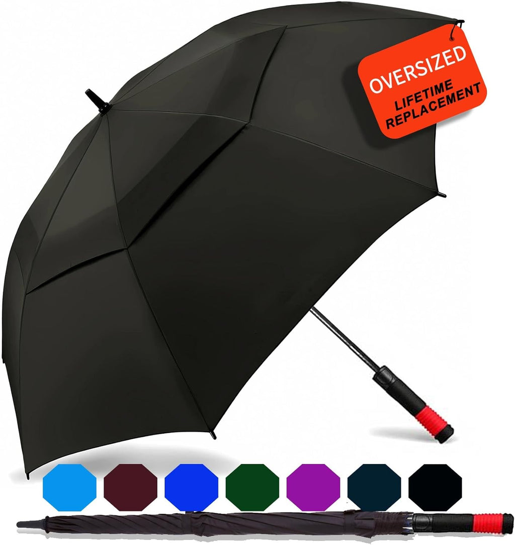 SIEPASA Golf Umbrella - Large 62/68/72 Inch Automatic Open | Windproof, Waterproof Double Canopy