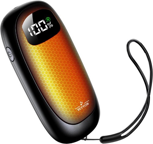 **Skiennix Rechargeable Hand Warmers - Max 16 Hours of Heat Up to 127℉ | LED Display & Dual-Side Heating**