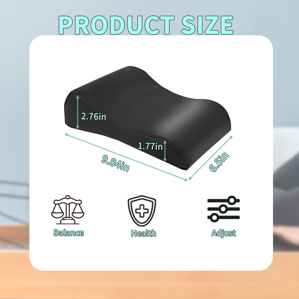 Pilates Reformer Head & Neck Support Pillow – Ergonomic Pilates Cushion for Cervical Alignment – High-Density Foam Headrest with Adjustable Strap – Fits Most Reformer Machines & Home Pilates Equipment