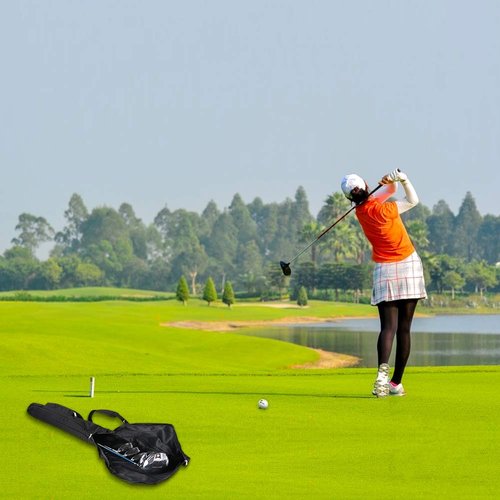 Small Golf Bag for A Few Clubs, Lightweight Golf Sunday Bag, Par 3 Travel Bag, Practice Travel Bag with Carry Shoulder Strap