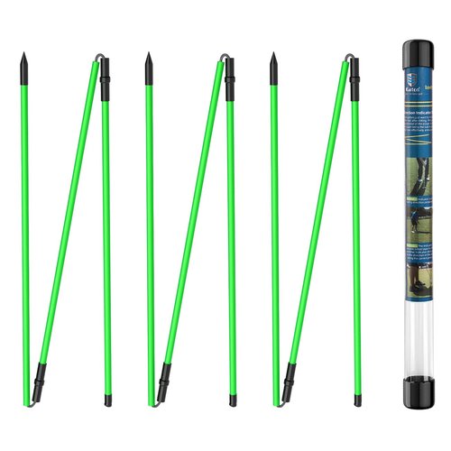 Rhino Valley Golf Alignment Sticks 3 Pack, 48'' Collapsible Alignment Sticks for Aiming, Putting, Full Swing Trainer, Golf Alignment Rods with Clear Tube Case, Portable Golf Training Equipment