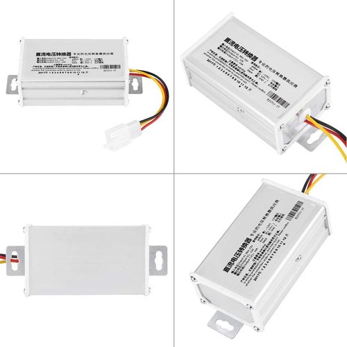 DC 36V 72V to 12V 10A 120W Wide Voltage Converter Adapter Transformer with Multi for Electric Bike Scooter