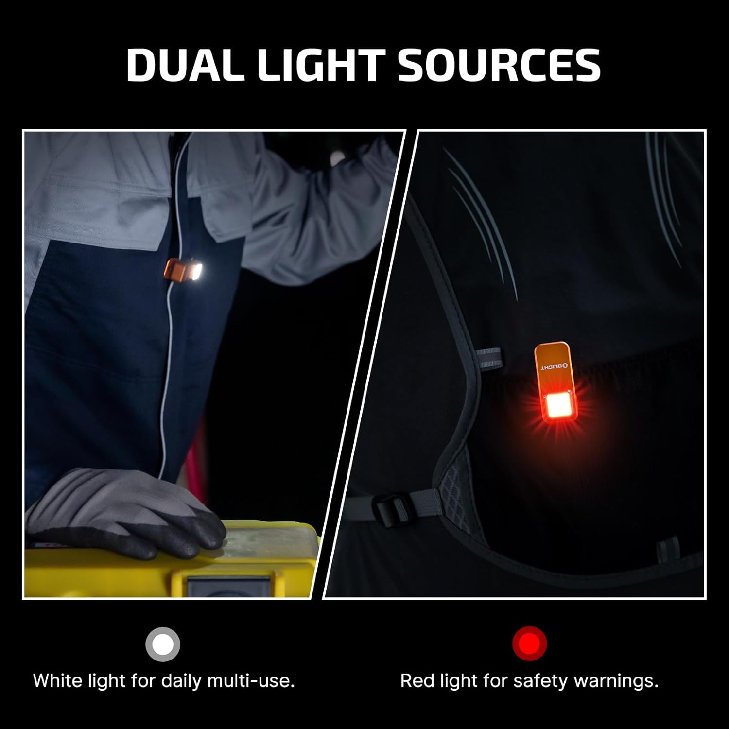OLIGHT Oclip Rechargeable EDC Flashlight - 300 Lumens Compact Pocket Light | USB-C Charging & Magnetic Design (Orange)