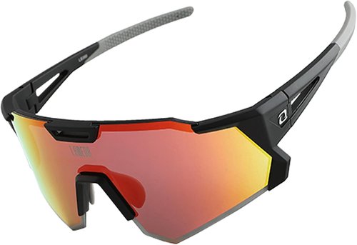 LAMEDA Polarized Sports Sunglasses for Men Women, High Definition UV Protection Cycling Glasses for Biking Fishing Running