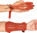 Toparchery Arm Guard & 3-Finger Protective Gloves - Brown for Recurve & Compound Bow Shooting