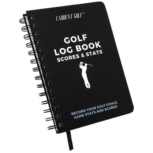 CADDENT GOLF Log Book - Wire-Bound Golf Notebook and Golf Scorecard Book - Golf Journal & Log Book - 150 Pages (Scorecard Book, Hardcover)
