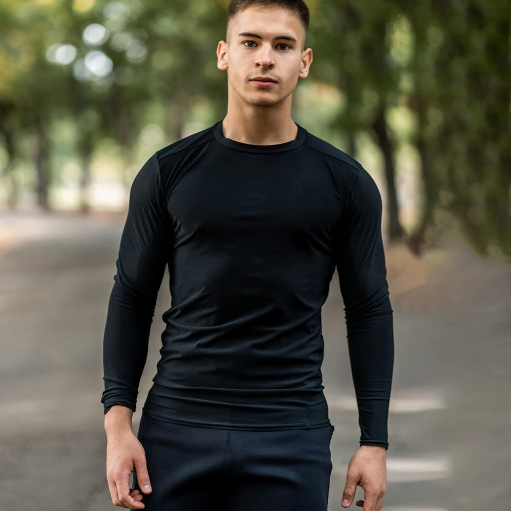 Skiennix Long Sleeve Men's Shirt - Quick Dry, Moisture-Wicking, Sun Protection | Ideal for Workouts