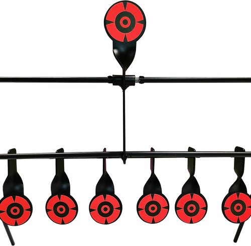 Atflbox Airgun Pellet BB Gun Targets - 6 Steel Resetting Targets for .177 Caliber Shooting