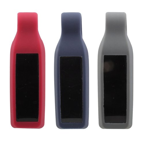 Replacement Sport Bra Clip Holder for Fitbit Alta/Fitbit Alta HR Gray+Red+Navy Blue (Pack of 3)