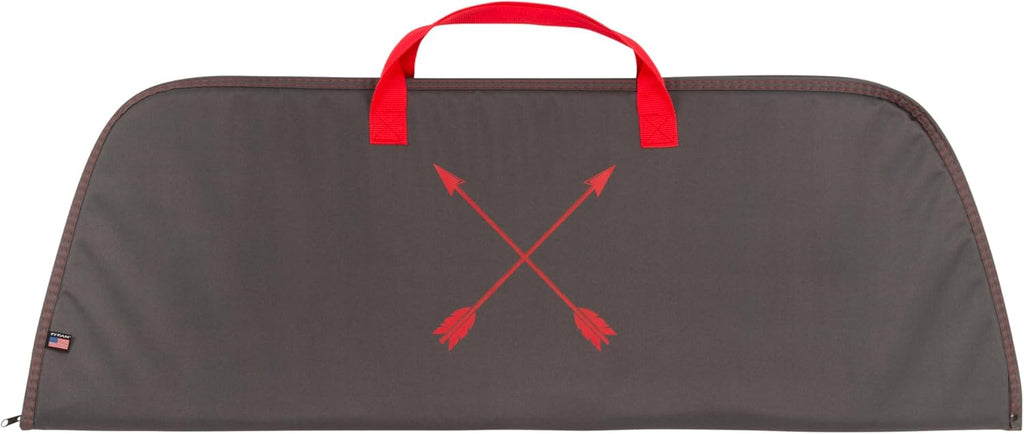 Titan™ Youth Bow Case - Durable Recurve & Compound Design | 38"L x 18.5"W, Gray/Red