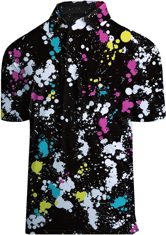 Skiennix Golf Shirts for Men - Moisture-Wicking Performance Short Sleeve Polo | Dry Fit, Stylish Design