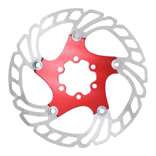 DJC Bike Brake Disc Rotor MTB Floating Brake Disc 140mm 160mm 180mm 203mm with 6 bolts Road Bike MTB BMX Steel Aluminum Brake Disc iiipro (4# golden, 180mm)