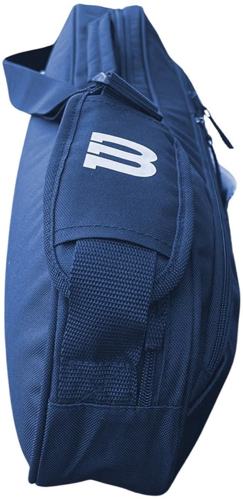 Wilson Federer Pro Staff Precision XL 110 Gloss Red Tennis Racquet in Grip Size 4 3/8" Bundled with a Navy Advantage 2.5 Tennis Bag (Incredible Feel and Control)