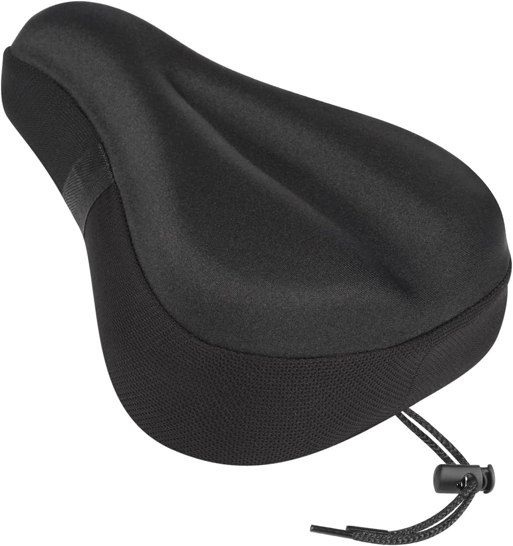 Skiennix Bike Seat Cushion - Comfortable Gel Saddle Cover for Indoor & Outdoor Cycling | Universal Fit
