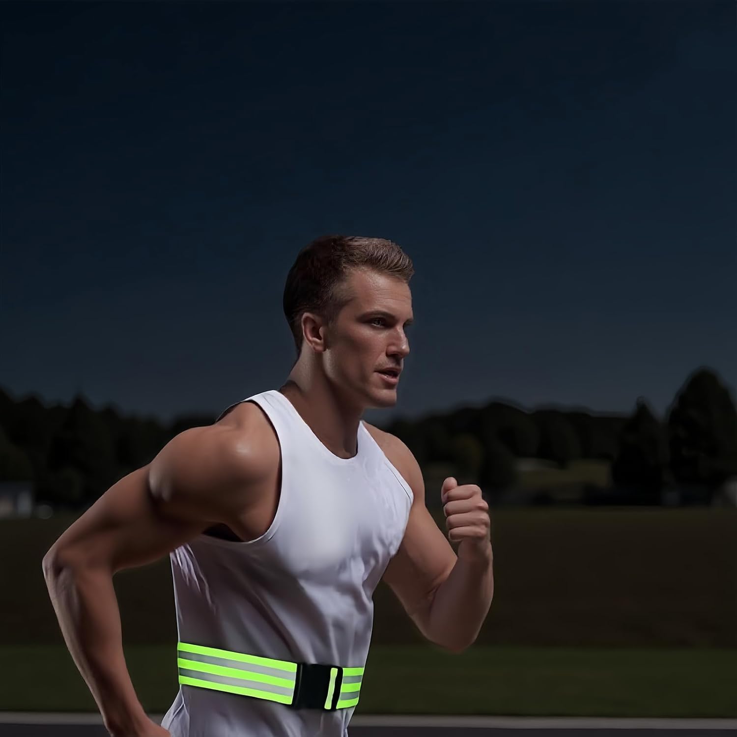 Reflective Running Belt - High Visibility Safety Gear for Men, Women & Kids | Adjustable 2-Pack