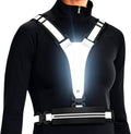 LED Reflective Vest by [Brand Name] - USB Rechargeable Light-Up Running Gear with Phone Holder | Ideal for Night Walks