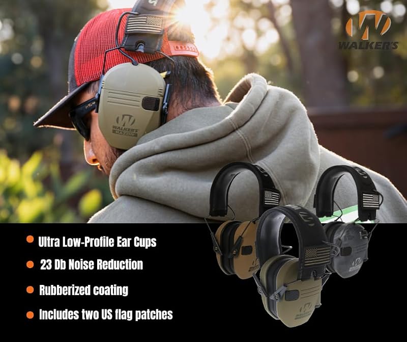 Walker's Razor Patriot Electronic Muff Kryptek - One Size