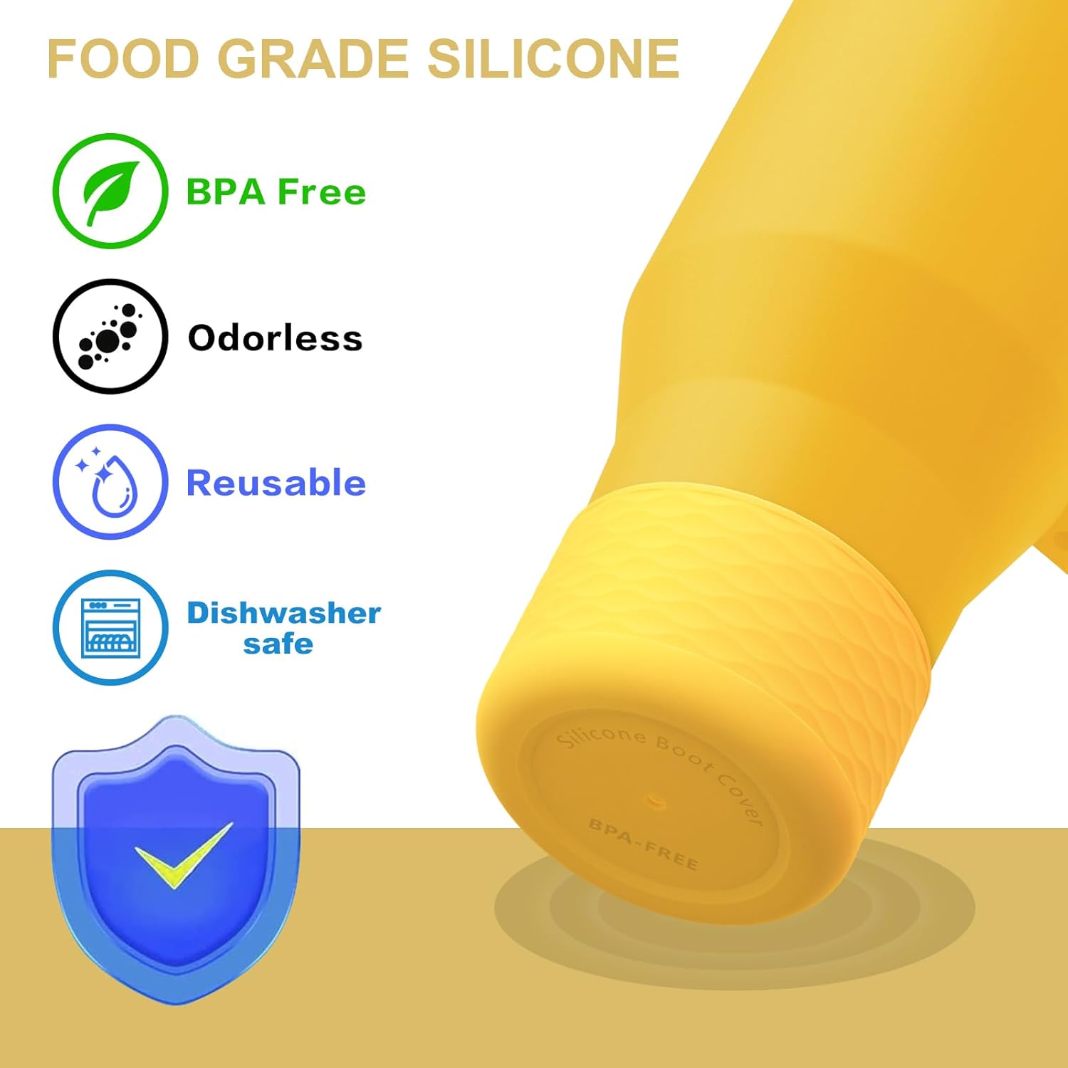 Yoleike Silicone Boot for Hydrojug Traveler 40 oz Tumbler - Anti-Slip Protective Sleeve, BPA Free